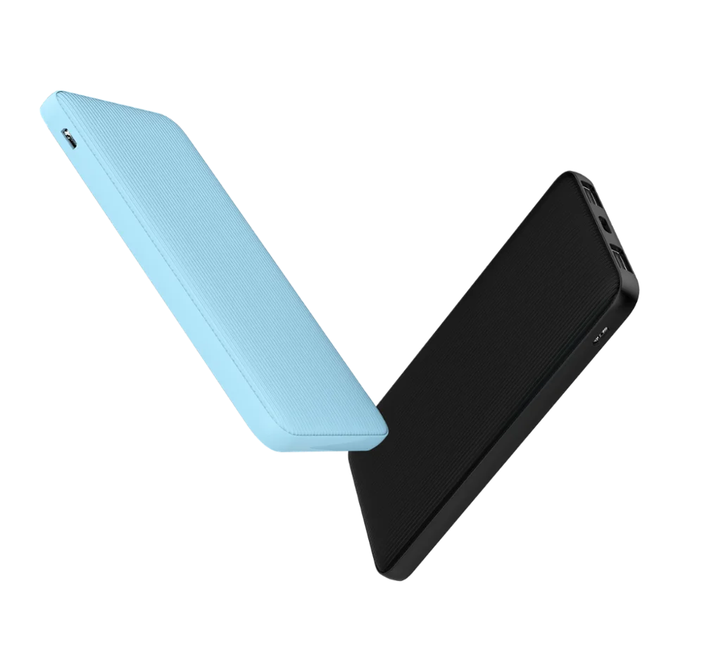 
5000mah Hot Double USB Port Power Bank Ultra Thin External Battery with Type-C Port 