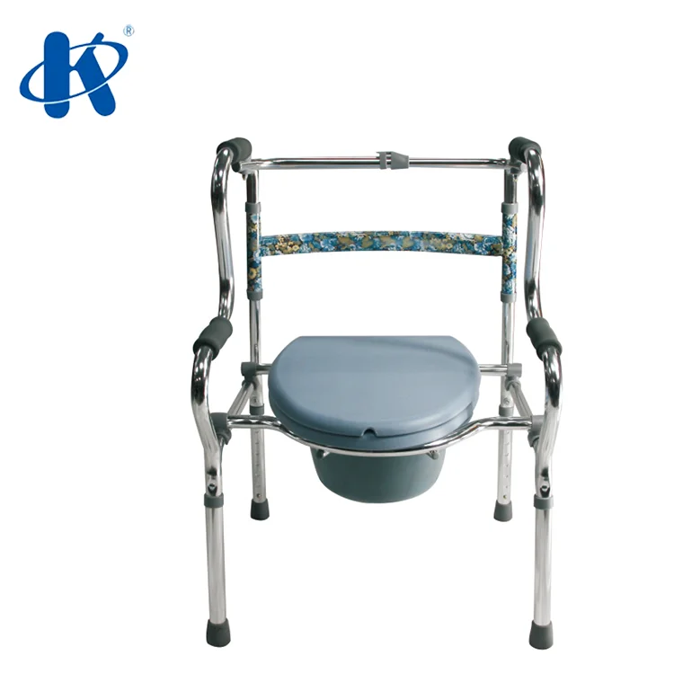adult potty  folding toilet chair Foldable Powder Coated Steel Frame Commode Chair KY817