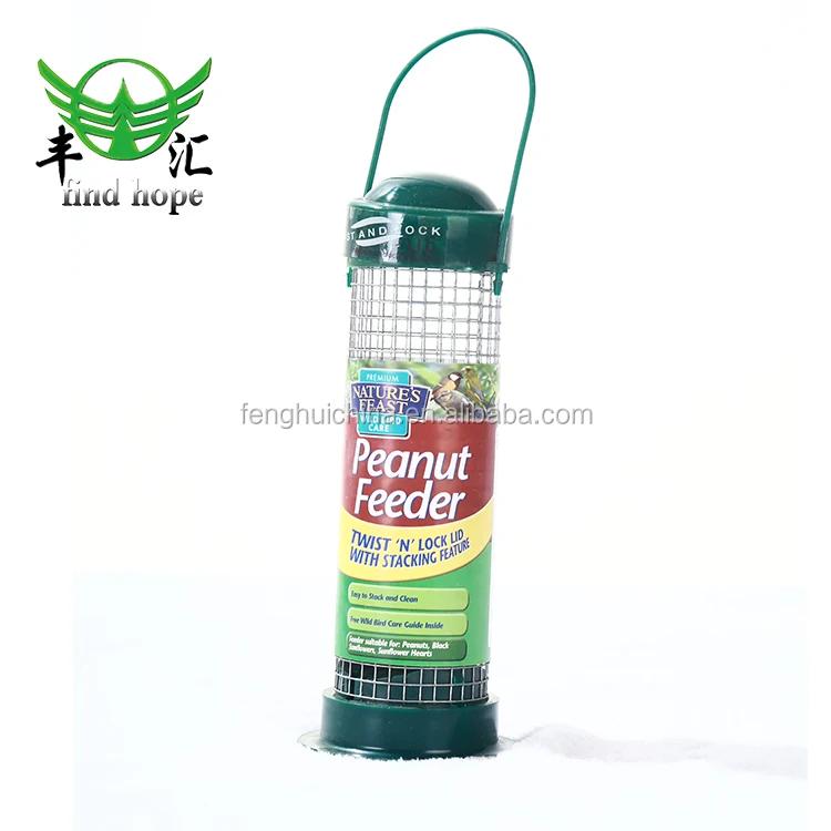 plastic tube wild bird seeds feeder