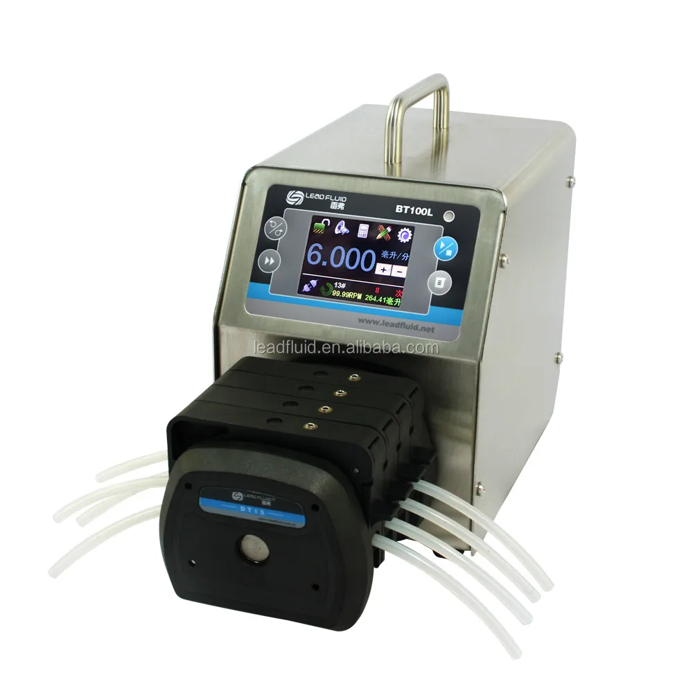 Lead Fluid Intelligent Laboratory Dispensing Peristaltic Pump BT100L with DT Series Head