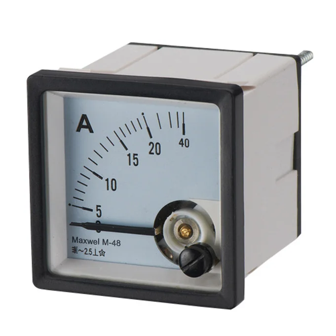 1.5 class rectangular panel meter ac ammeter current meter 72x72