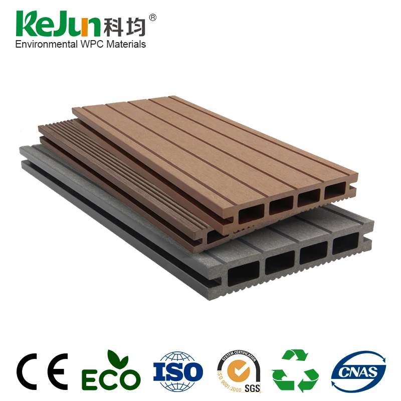Открытый бассейн противоскользящим древесины полые пластиковые настил wpc инженерных полы