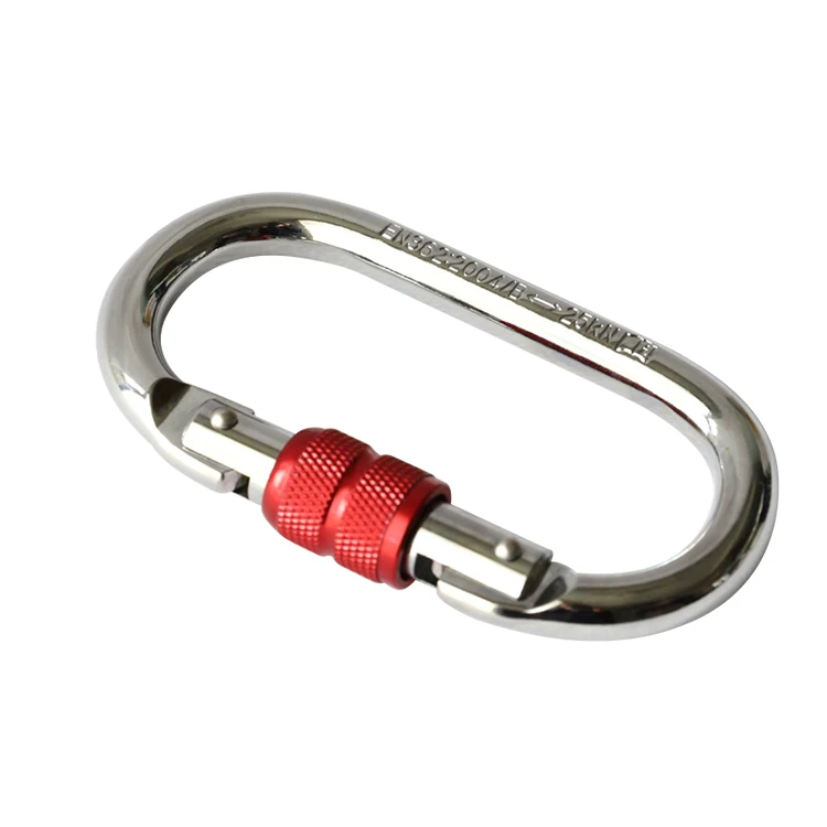Wholesale steel 110mm climbing carabiner 25 kN Promotional Multifunctional Carabiner D Shaped Steel Carabiner