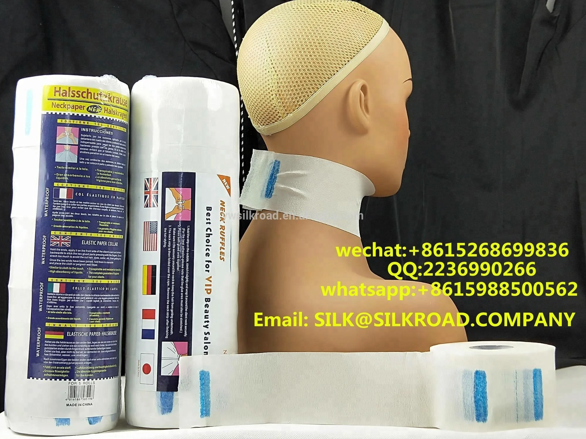 yiwu hair dressing barbershop hair cut blue stick neck collar neck tape