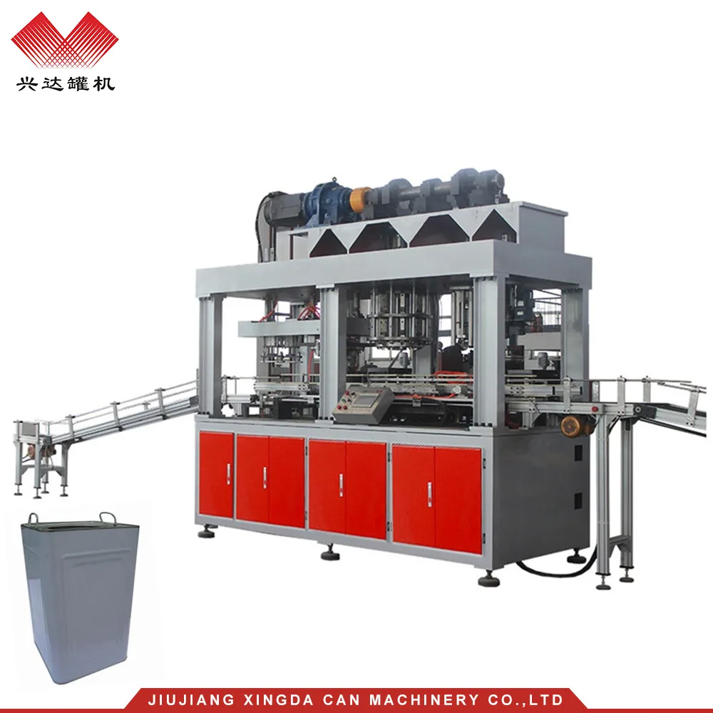 
full automatic big square tin can equipments production line 