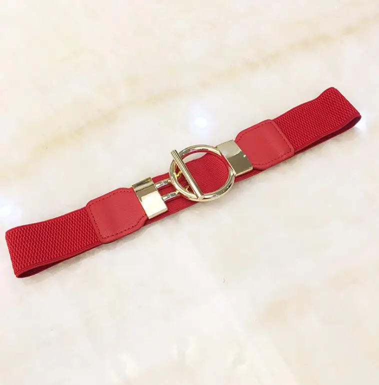 Elastic Belt Stretchable Belt with Interlocking Buckle