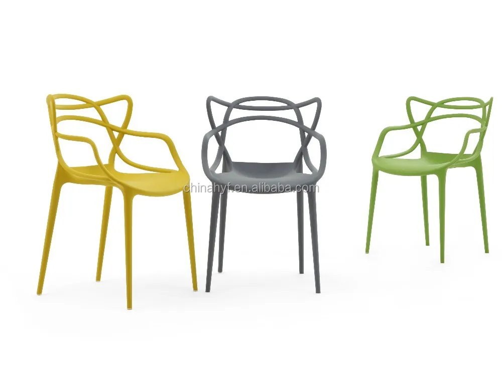 
White plastic chair for living room and outdoor garden PP-133A 