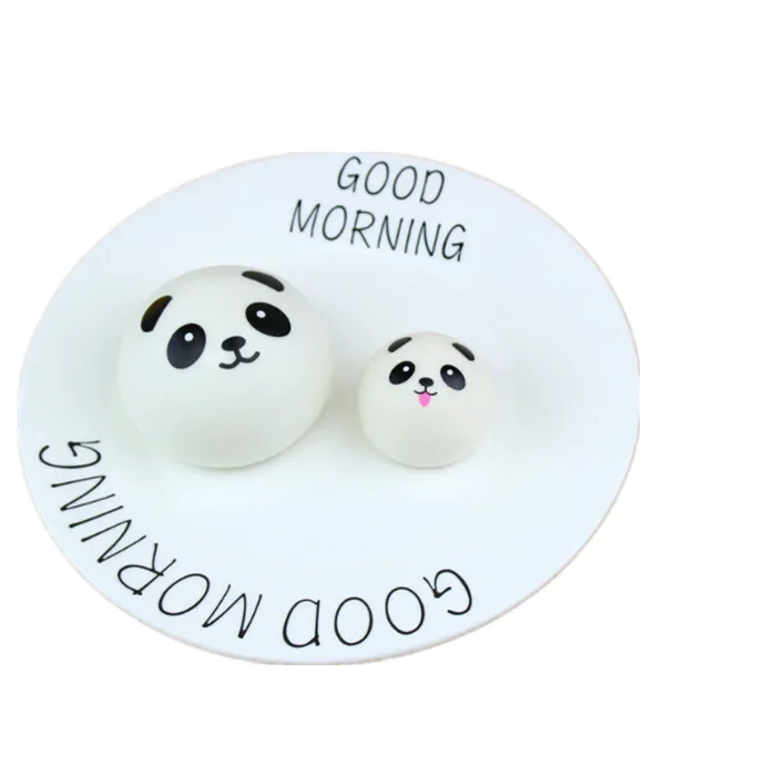 
PU china supplier kawaii soft creamy animal panda buns slow rising squishies 