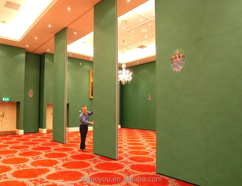 Soundproof movable wall meeting room acoustic folding sliding partition wall for Bulgaria hotel
