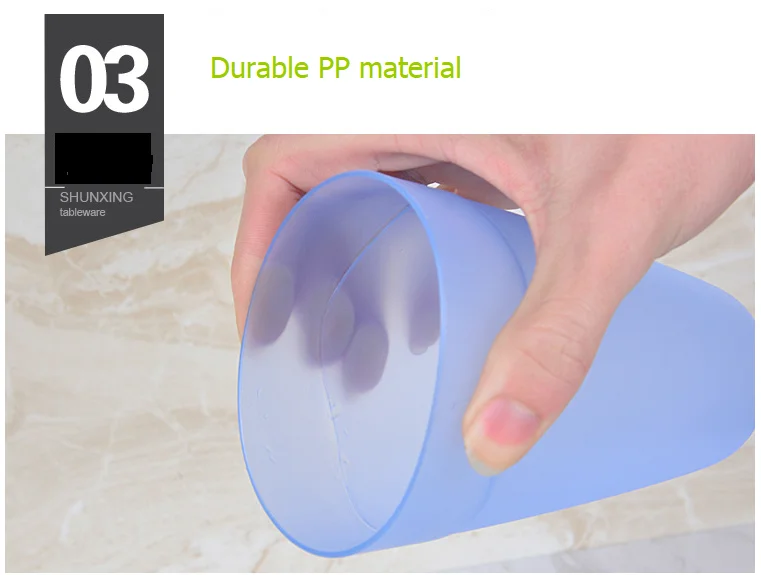 Colorful drinking water juice scrub frosted pp plastic cup for sale