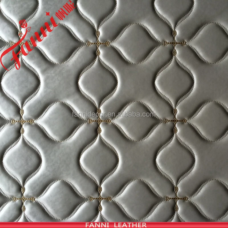 
Wholesale Embroidery Pattern Sofa PVC Synthetic Leather Roll Stock Lot For Car Seat 