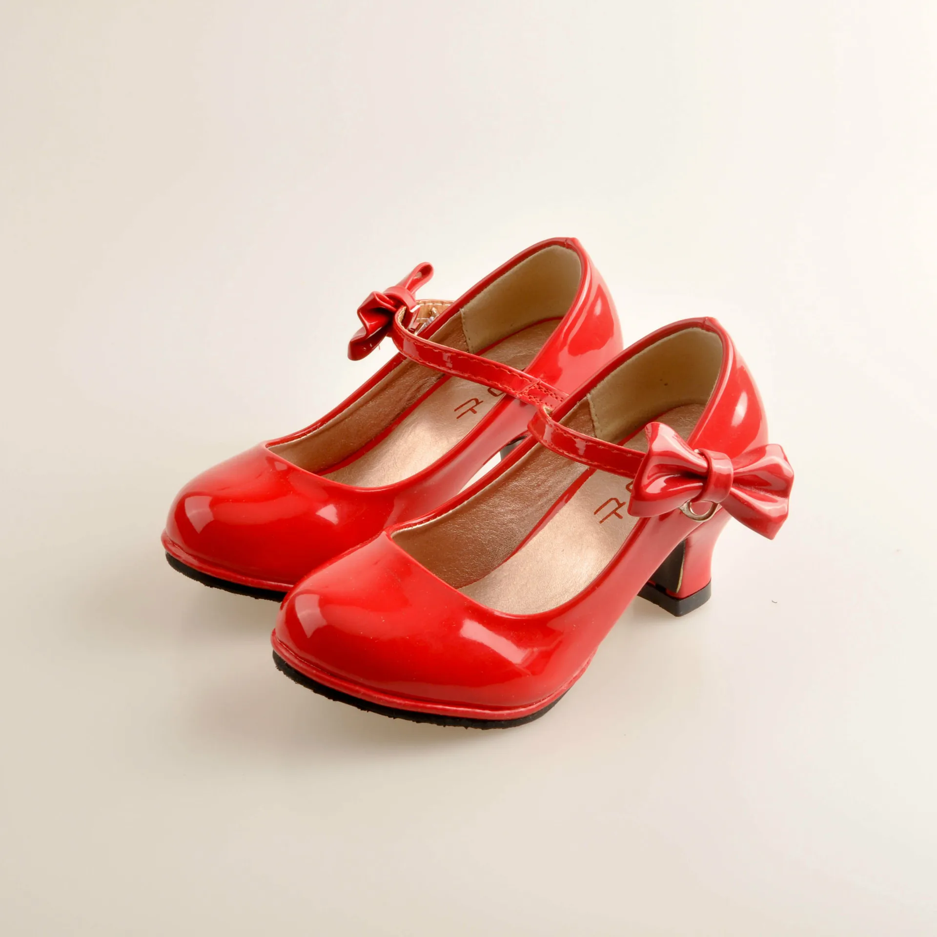 Размер 26-35, Лидер продаж, однотонная Детская Классическая обувь из искусственной кожи с бантом для девочек