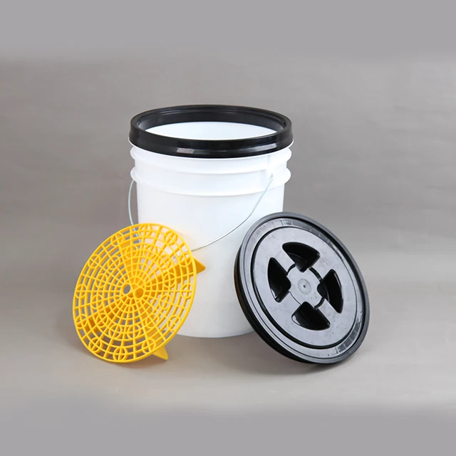 20L Thick Wall Home USE Car Wash Bucket with Cross Lid