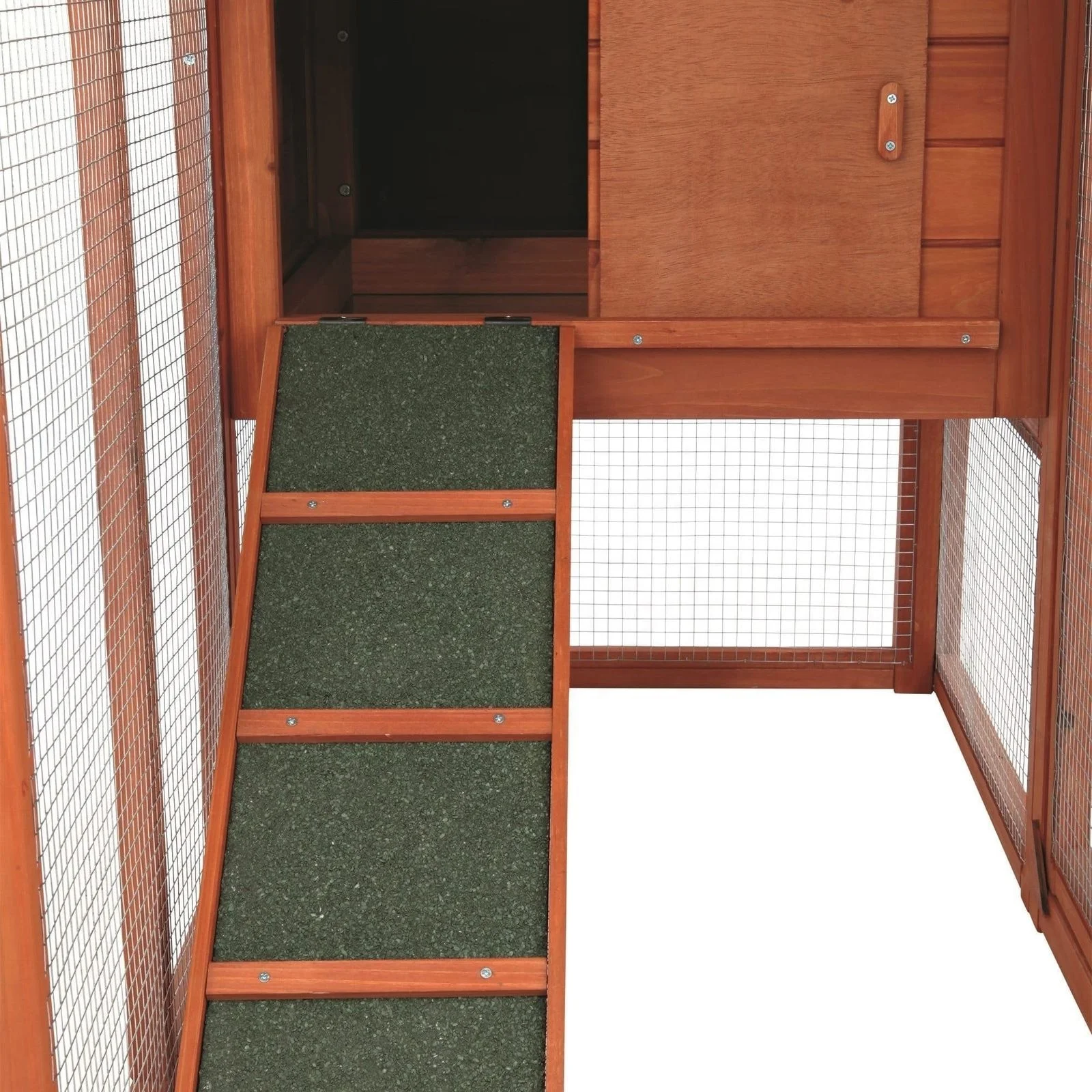 Pet Products Brown Wood Chicken Coop Duplex With Outdoor Run calf hutch