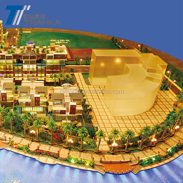 Customized Residential architectural scale model building , ho scale model trains