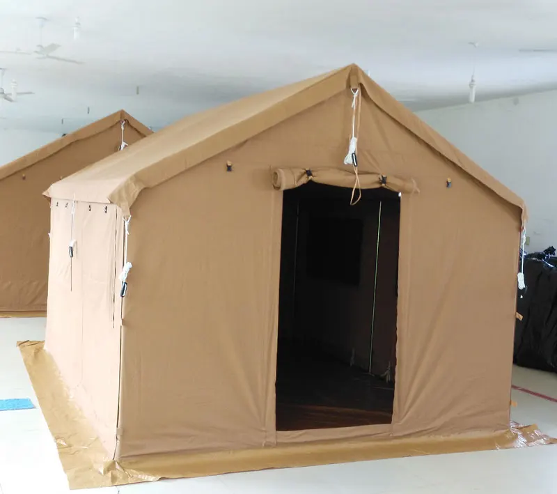 
Luxury large cotton canvas 3x4m family camping safari tent for middle east market 