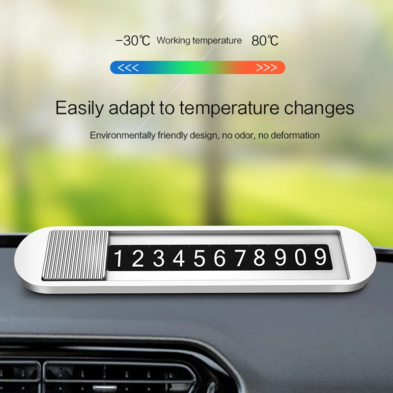 
Licheers Free Shipping Temporary Car Parking Number Plate Car Parking Card Telephone Number Card 