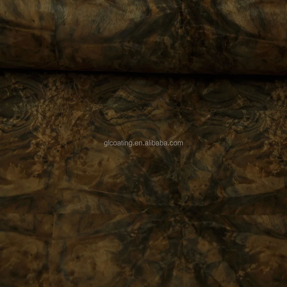 Natural wood veneer walnut burl