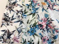 Оптовая продажа, шифоновая ткань с принтом из блестящего 100% полиэстера, шелка, атласа