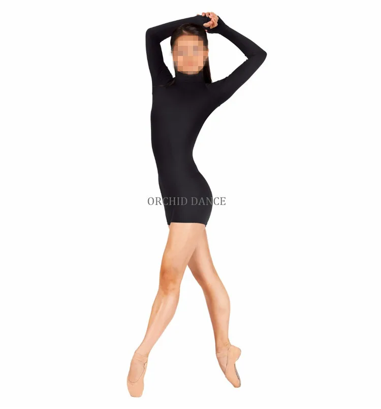 Factory Wholesale Nylon Spandex Dance Wear Long Sleeve Women Ballet Unitard