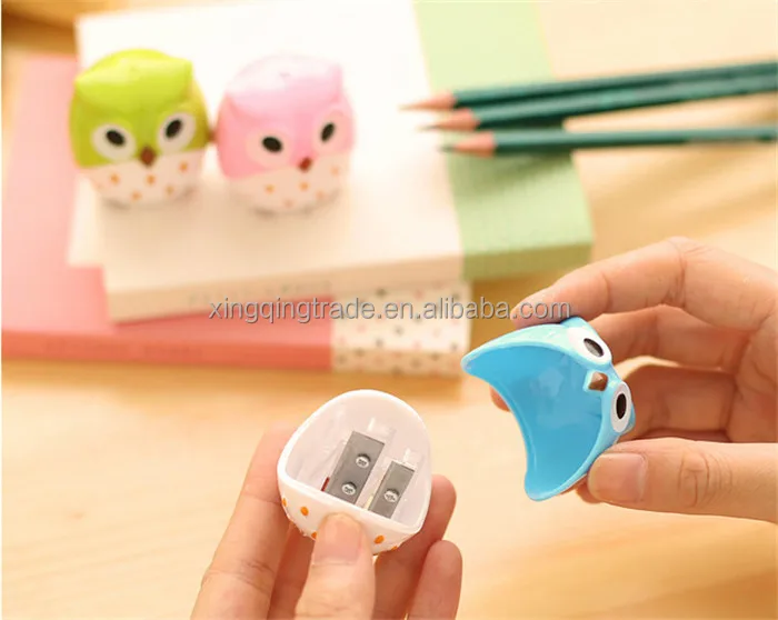Кавайная точилка для совы режущие лезвия рекламная карандашей с двумя отверстиями подарок канцелярские принадлежности офисные и школьные