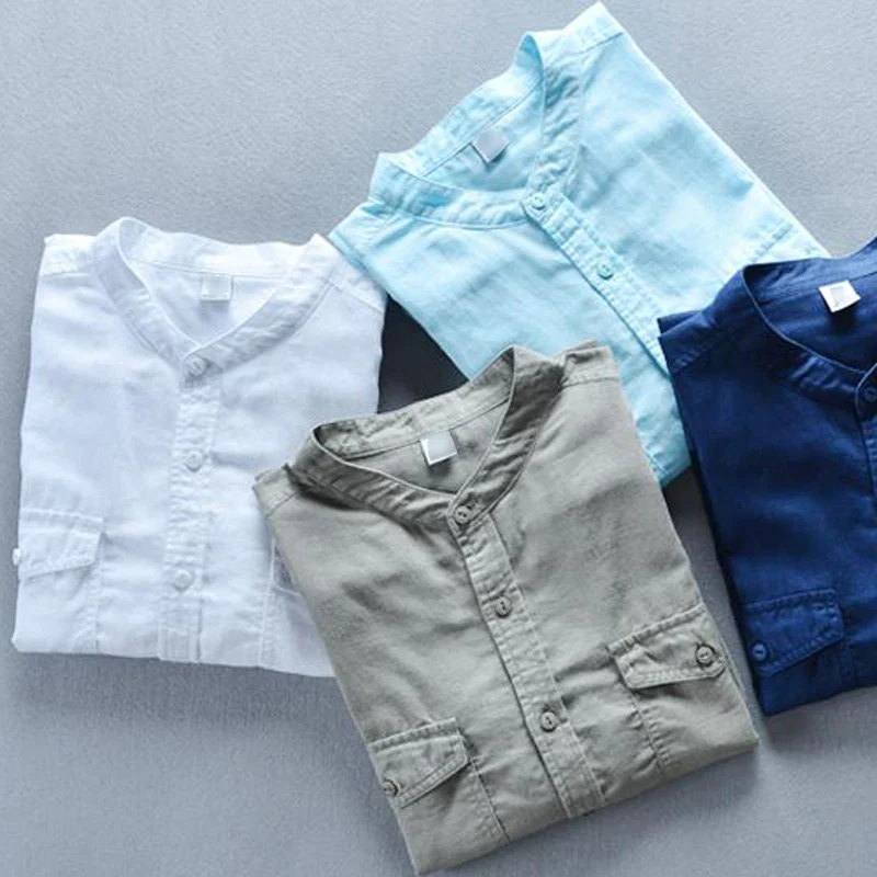 
Tailored silk long sleeve indian style men shirt 