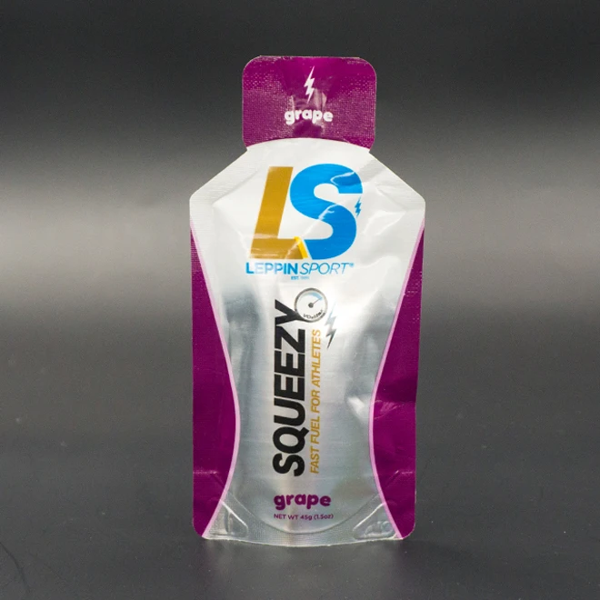 bottle shaped foil spout pouch for energy drink gel packaging