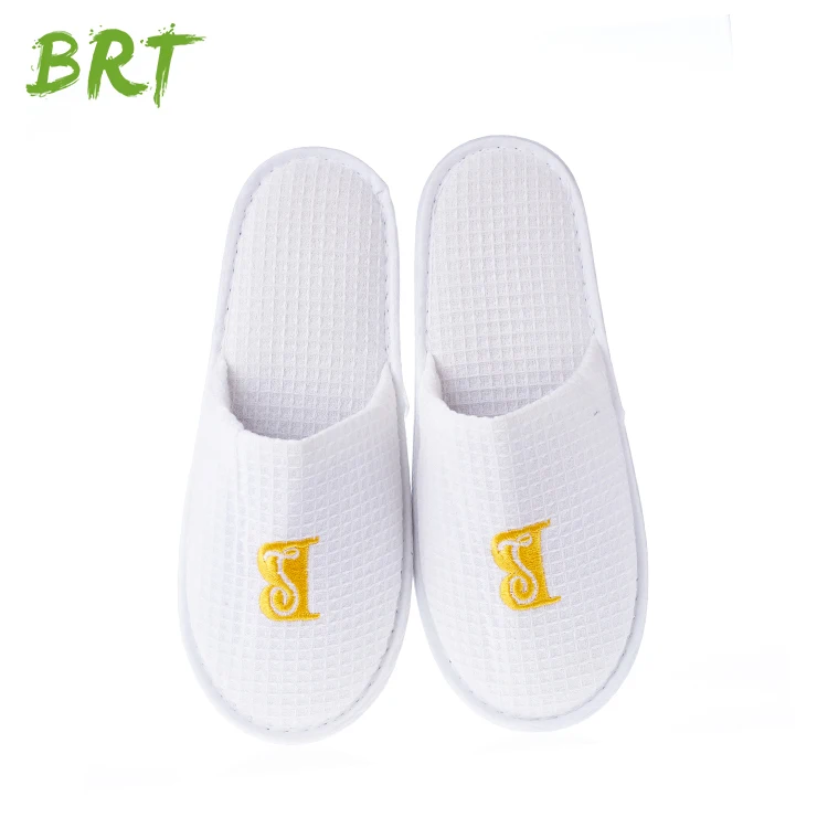 Eco-Friendly Disposable Hotel Slippers Cheap Waffle Slippers