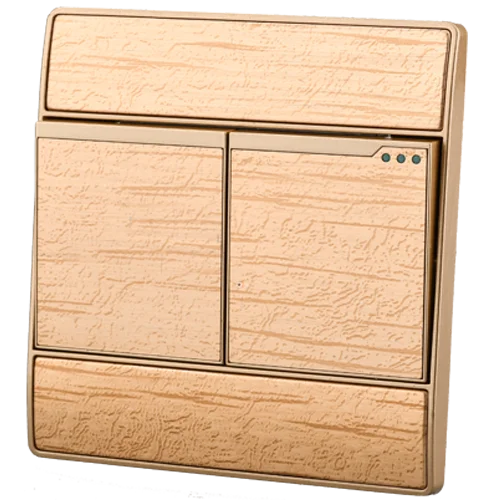 Silver10am 2 gang 1 way 2 way rocker light switch electric wall switch 2 gang switch