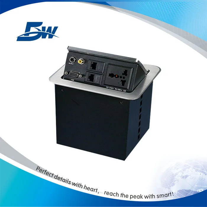 Tabletop Socket Outlet Box Fitted For Conference Room