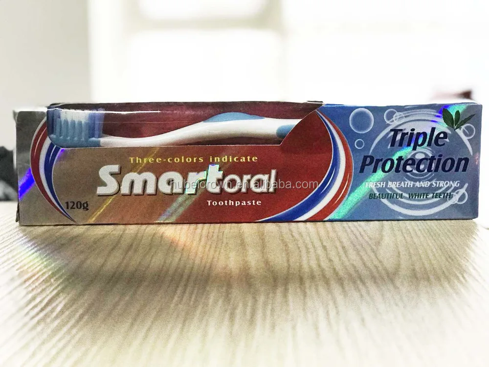 
Toothpaste OEM Cheap High Quality Fluoride or Non-Fluoride Triple Protection Whitening For Sensitive teeth 
