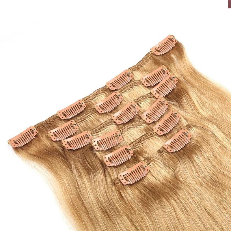 
12inch-26inch Indian Remy Human Hair All Colors Clip in Human Hair Extensions 70g 100g 120g 160g 180g 260g 280g Human Hair 