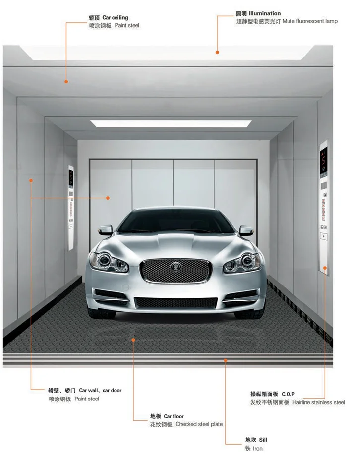 Fuji car elevator parking systems / elevator for auto / elevator for vehicles