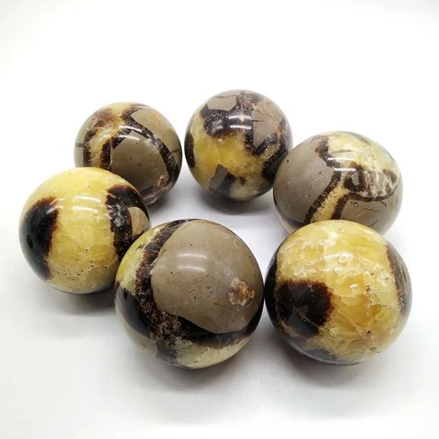 High Quality  The nature crystal Septarian Ball Dragon Stone Spheres Polished Turtle Stone Balls For Sale
