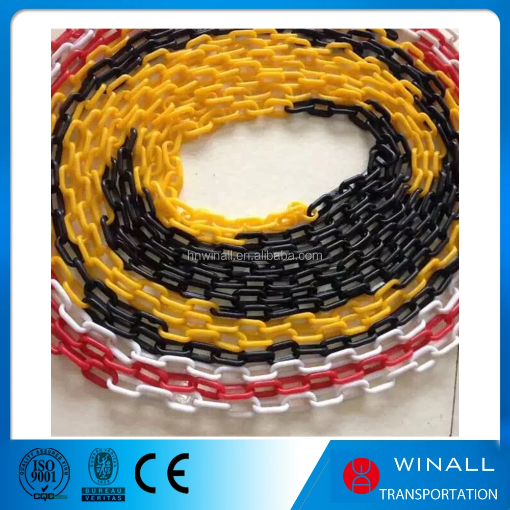 Traffic cone road chain , road safety plastic chain