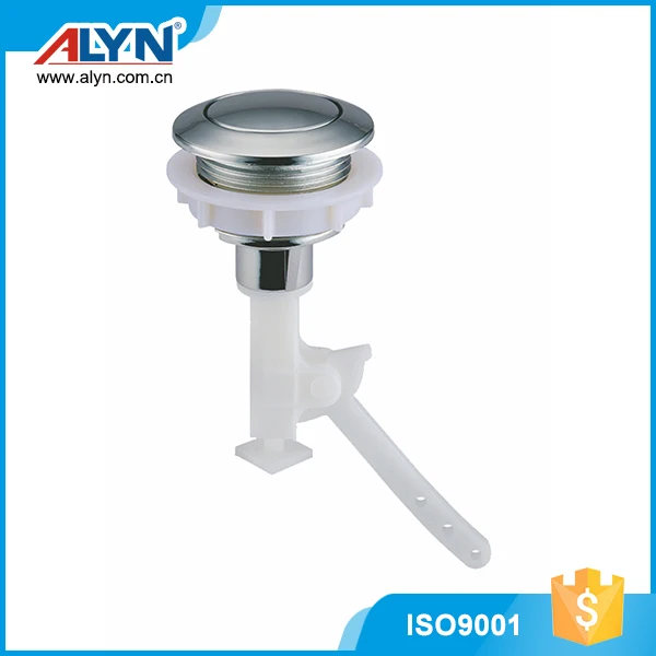 
Explosion models chrome plated ABS single push button toilet flush 