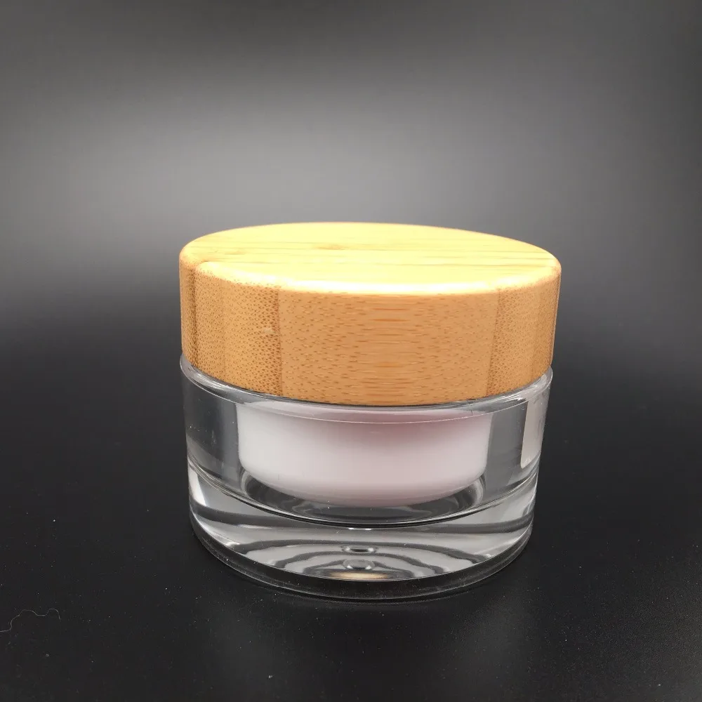 
30g 50g bamboo cosmetic packaging bottles and jars 