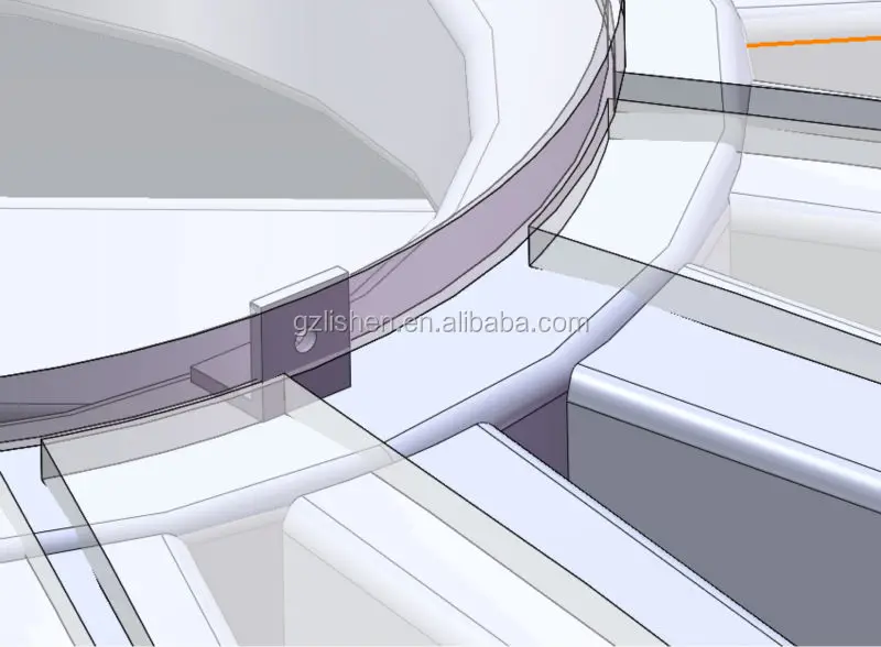 
custom-made large polycarbonate skylight dome with steel frame roof dome 