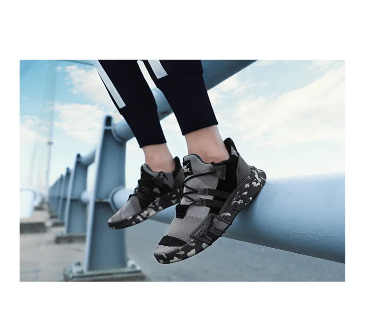 2019 newest brand mens oem outdoor camouflage running shoes sneakers cheap best quality light athletic sport shoes running on sa