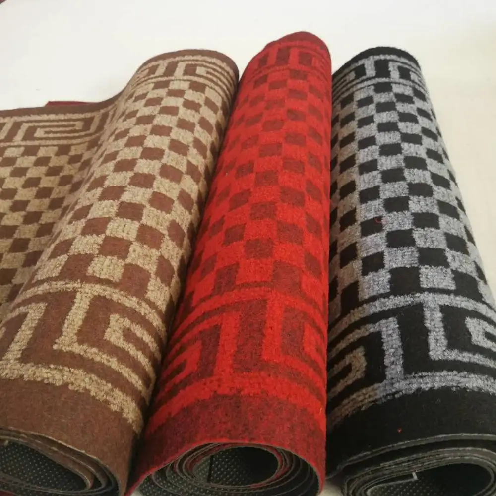 Фабричный магазин, производитель Laiwu, использование в гостиницах, жаккардовый полиэстер, нетканый ковер с подложкой из ПВХ