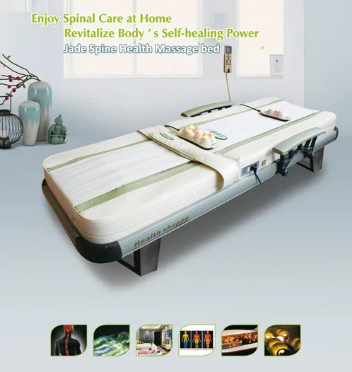Multifunctional Massage Bed Stone Massage Spine Care Chiropractic Traction Device Boost Meridians Circulation Hot Rolling Jade
