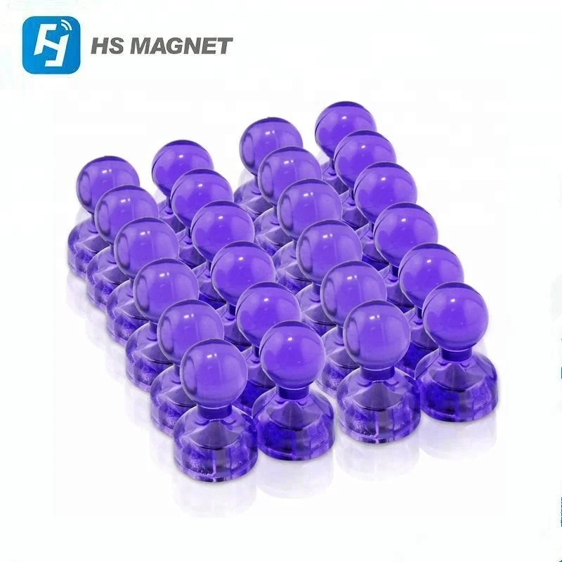 super Chinese factory manufacture different color durable magnetic push pin for Education