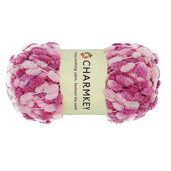 
crochet pom pom ruffle scarf fishnet yarn for knitting scarf 