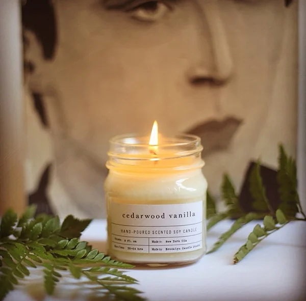 Custom Luxury Clear Glass Candle Set Private Label Smokeless Natural Aromatherapy Soy Wax Candle gift Set