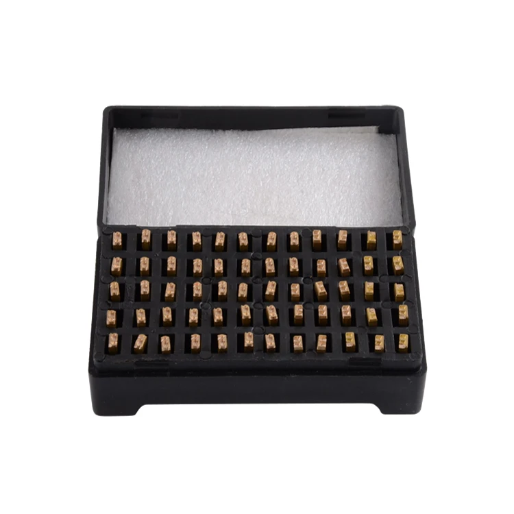 Hot stamping coding letters 15mm x 3mm x 2mm brass stamp letters