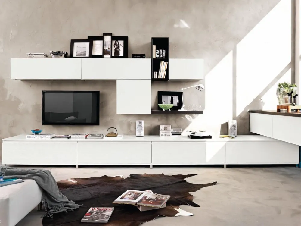 Latest Modern Design Living Room Furniture Console Wooden TV Cabinet