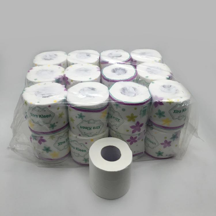 100% Virgin Pulp Toilet Tissue Custom Pattern Bathroom Roll Cheap Toilet Paper