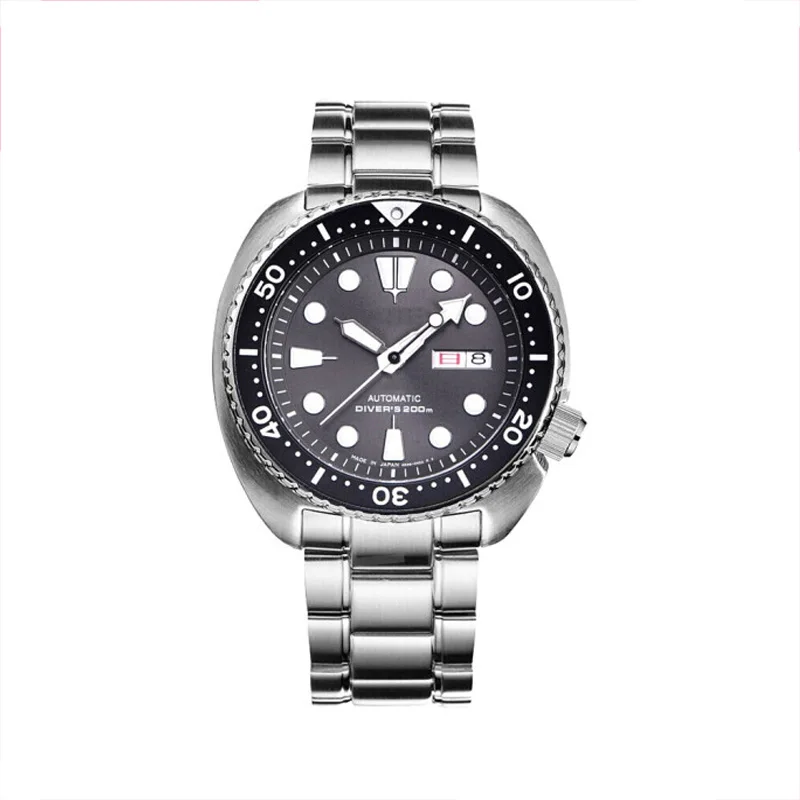 Custom Logo Square Case Screw-Down Locked Case Back Super Luminous 10ATM Waterproof Diver Watch
