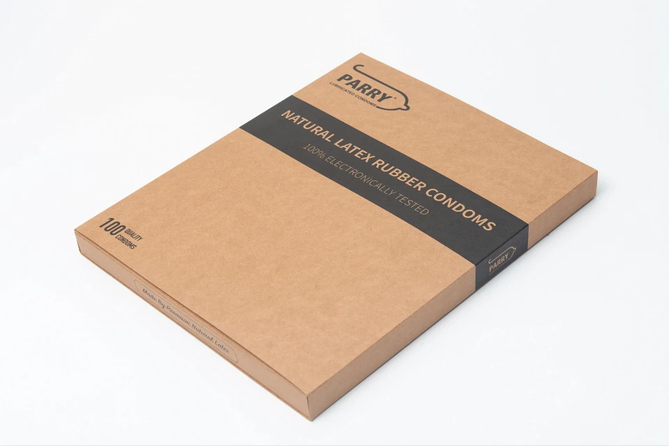 
PARRY male condom 100 condom pack OEM lubricated lambskin condoms 