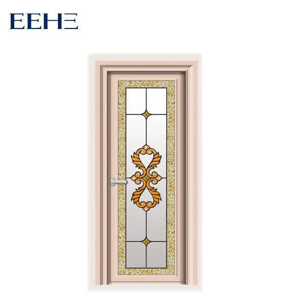 
Australia Powder Coated Aluminum Glazed toilet Swing Door 